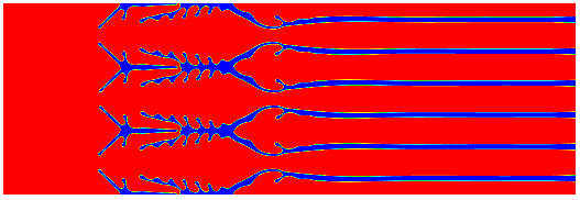 Image showing imposed temperature gradient