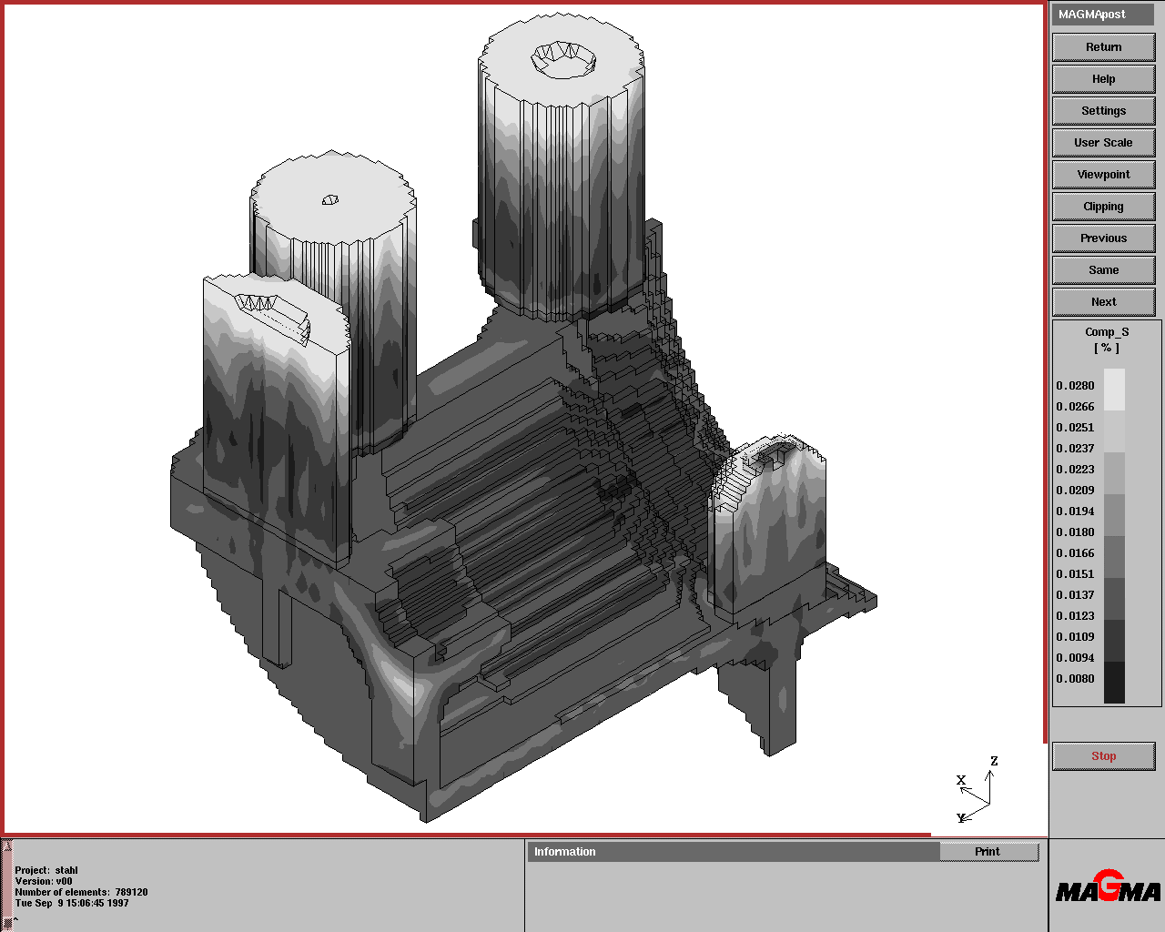 Example of flow/heat transfer/species transport/micro-/macro-segregation calculations