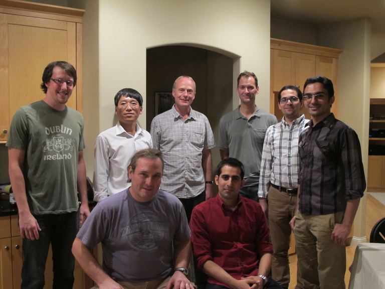 Group photo of lab members in 2013